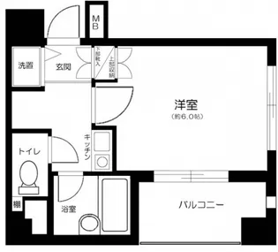 中銀浅草寿町マンシオン【5階】の間取り