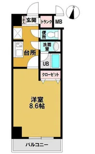 ナンカイパート1【3階】の間取り
