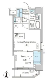 パークアクシス錦糸町WEST【9階】の間取り