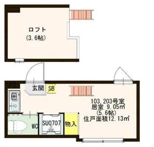 ネクステージ鶯谷【2階】の間取り