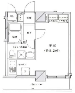 Rising place上野松が谷【3階】の間取り