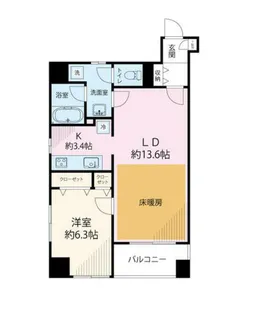 メゾン・ド・日本橋久松町【7階】の間取り