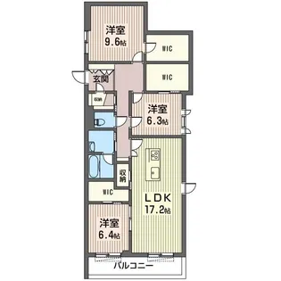 Blanc Noir【2階】の間取り