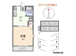 糸井ハイツ【101号室】の間取り