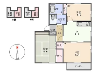 シャルマンハイツ A【101号室】の間取り