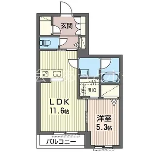 アミコート【202号室】の間取り