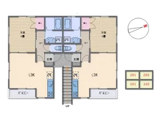 ハイツライブリー【102号室】の間取り