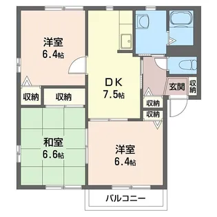 ディアコートB【2階】の間取り