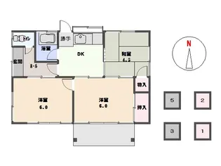 群馬県太田市飯塚町【一戸建】の間取り