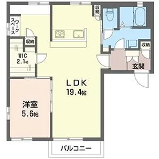 サンラフォーレ【C203号室】の間取り