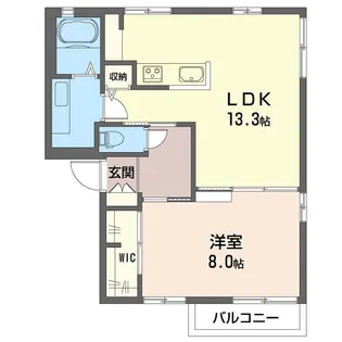 サンラフォーレ【E 201号室】の間取り