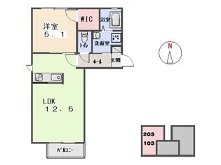 パストラル【1階】の間取り