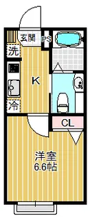 フローリッシュ平塚【103号室】の間取り