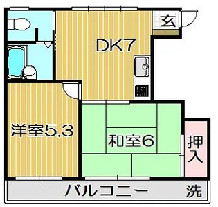 グレース平塚【3階】の間取り