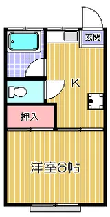 ヒルズドアール【2階】の間取り