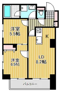 ダイアパレス代官山【8階】の間取り