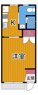 WINGマンション【1階】の間取り