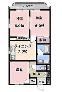 サンライフあけぼの【2階】の間取り
