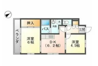 フローラル本庄【2階】の間取り