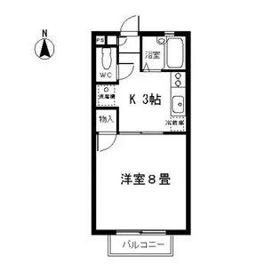 ヴィラージュモンシェリーⅢ【2階】の間取り