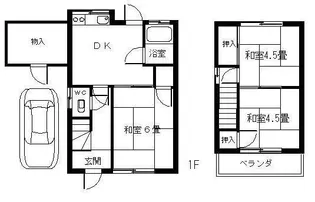 広島県福山市新涯町5丁目【一戸建】の間取り