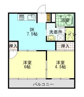 ハイエストコーポ【5階】の間取り