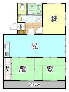 中島マンション【3階】の間取り