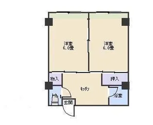 福山不動産ビル【3階】の間取り