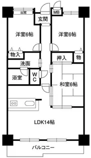 3LDKの間取り画像