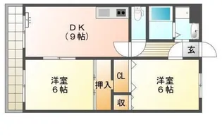 アーバン新徳田【1階】の間取り