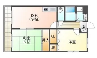 アーバン新徳田【3階】の間取り