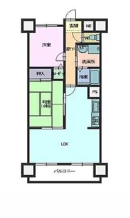 メゾン無憂館Ⅱ【6階】の間取り