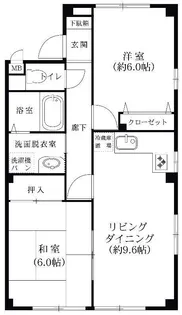 サンライズ徳田【2階】の間取り