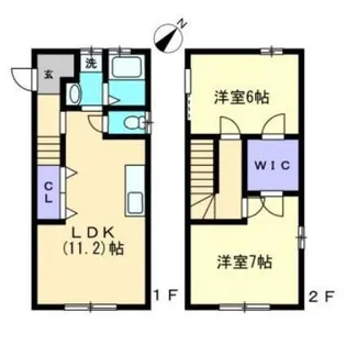 八朔ハウス【1階】の間取り