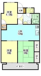 沖野上壱番館【2階】の間取り