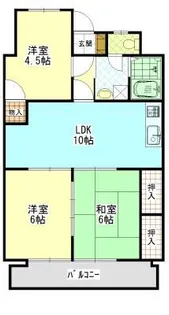沖野上壱番館【3階】の間取り