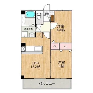 メゾンラピス【3階】の間取り