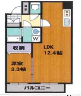 ディープタウンヒルズ【3階】の間取り