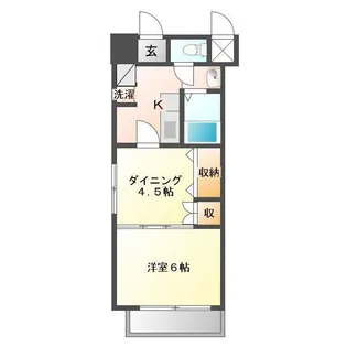 ハートレイク マンション【2階】の間取り