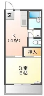 ハイネス能島Ⅰ【1階】の間取り