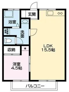 CASA西新涯 A【1階】の間取り