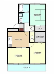 ハイカムール平田【3階】の間取り