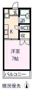Yマンション【4階】の間取り