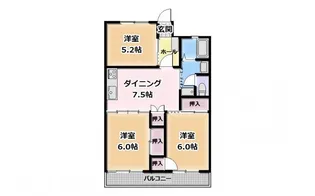 サンイーズマンション【3階】の間取り