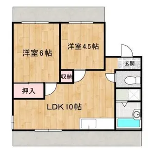 リージェント北本庄【2階】の間取り