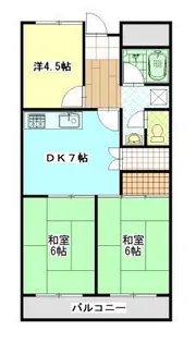 駒金屋10マンション【4階】の間取り