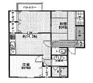 サン・ローゼ C棟【2階】の間取り