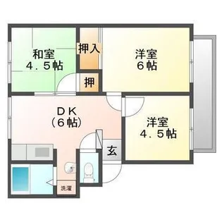 しんがいセントラルハイツ A【2階】の間取り