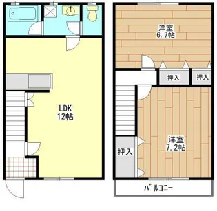 ハイムリバティ【1階】の間取り