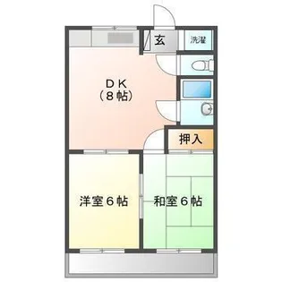 ディアコート川口【2階】の間取り